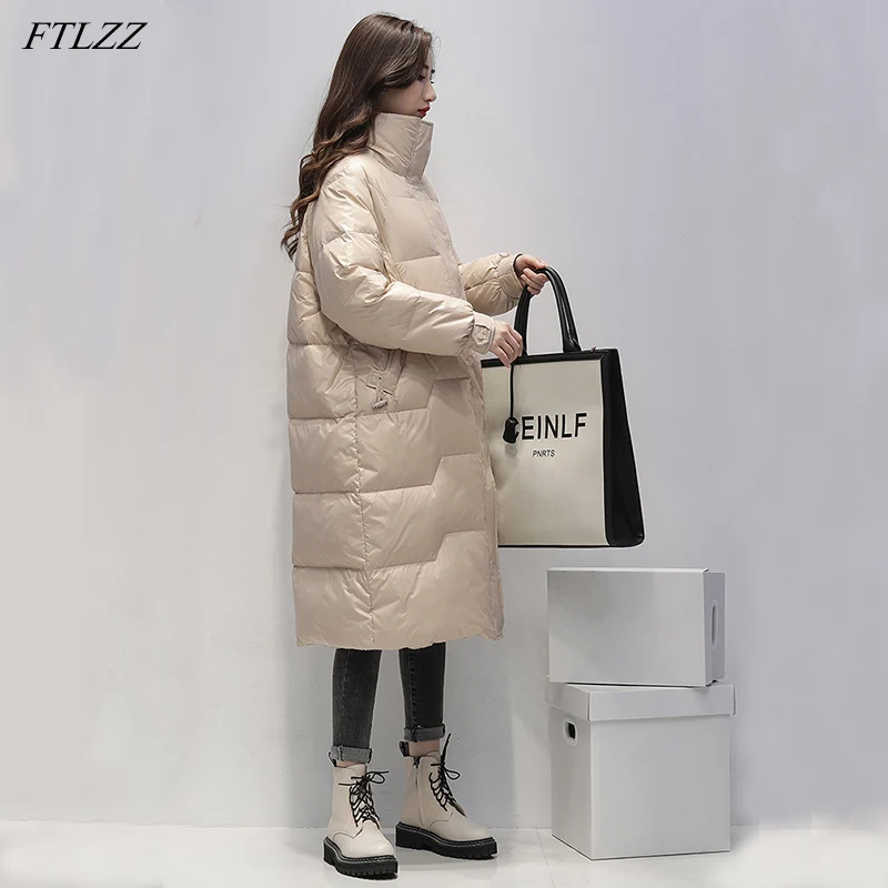 Женская длинная куртка на белом утином пуху FTLZZ, куртка на пуху 2020, новая зимняя синяя куртка, Женская Толстая теплая верхняя одежда желтого ...
Женская длинная куртка на белом утином пуху FTLZZ, куртка на пуху 2020, новая зимняя синяя куртка, Женская Толстая теплая верхняя одежда желтого ...