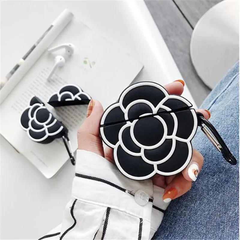 For Airpods 1 2 Case Silicone Camellia Flower Cover For Air pods Earphone Case 3D Headphone Cases for Earpods Accessories
For Airpods 1 2 Case Silicone Camellia Flower Cover For Air pods Earphone Case 3D Headphone Cases for Earpods Accessories