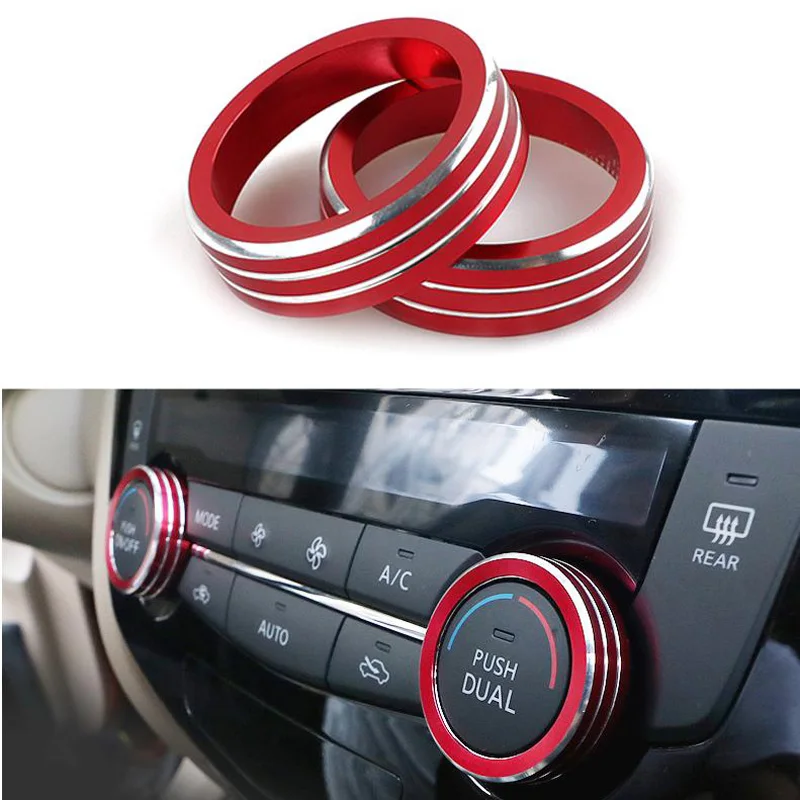 2pcs Ring Covers Knob Decor Car Interior Air Conditioning Heat Control Switch Knob AC Knob For Nissan Rogue X-Trail 2014-2018
2pcs Ring Covers Knob Decor Car Interior Air Conditioning Heat Control Switch Knob AC Knob For Nissan Rogue X-Trail 2014-2018