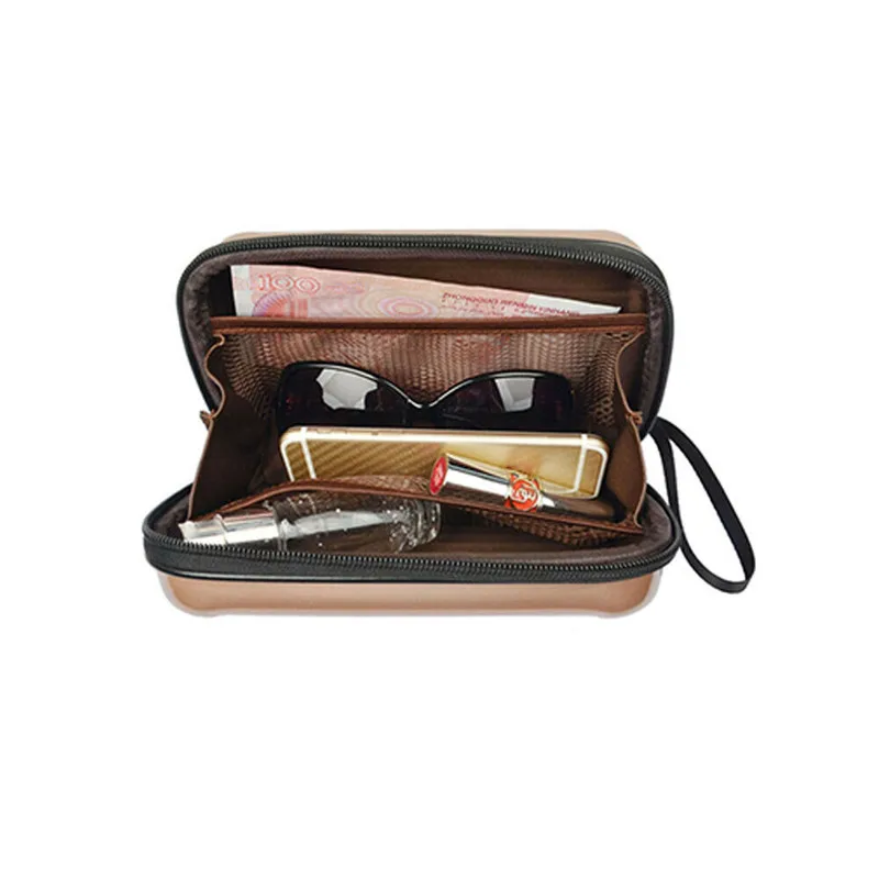 Women Cosmetic Bag Case Colorful Laser Leather Messenger Handbag Purse Card Clutch Mini Suitcase Waterproof Make Up Bag Female
Women Cosmetic Bag Case Colorful Laser Leather Messenger Handbag Purse Card Clutch Mini Suitcase Waterproof Make Up Bag Female