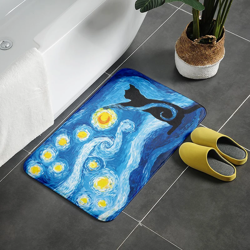 Starry Night Funny Bathroom Mat Rug Novelty Spoof Home Decoration Non-slip Doormat High Quality Thick Machine-washable Floor Mat
Starry Night Funny Bathroom Mat Rug Novelty Spoof Home Decoration Non-slip Doormat High Quality Thick Machine-washable Floor Mat