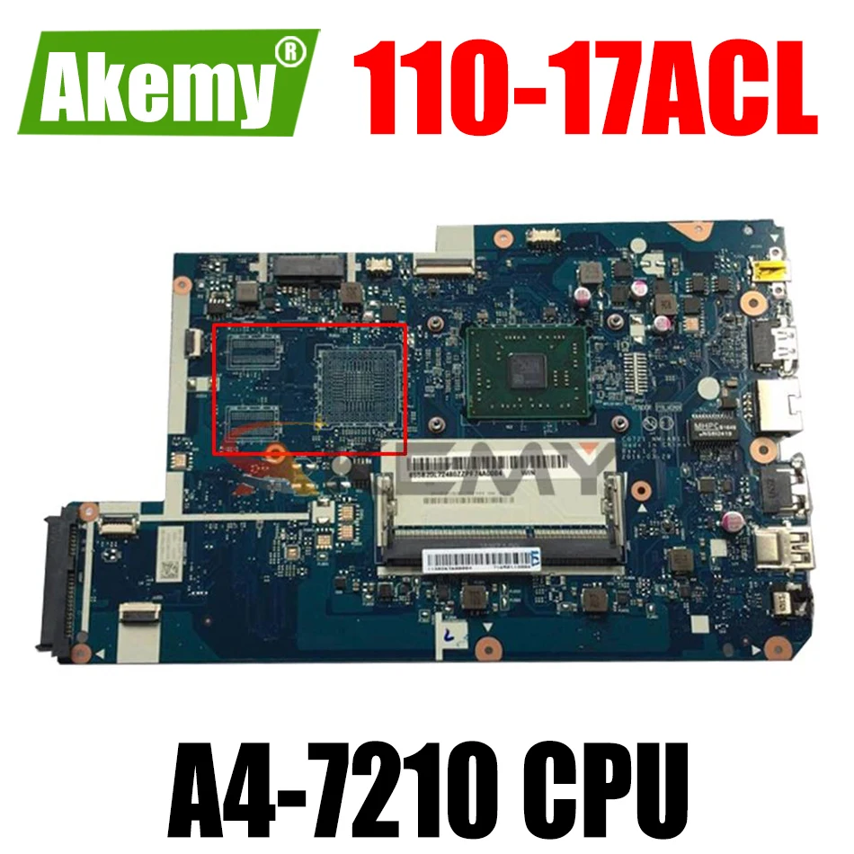 CG721 NM-A911 для Lenovo 110-17ACL материнская плата для ноутбука с L80UM CPU A4-7210 UMA FRU 5B20L72475 DDR3 100% полностью протестирована
CG721 NM-A911 для Lenovo 110-17ACL материнская плата для ноутбука с L80UM CPU A4-7210 UMA FRU 5B20L72475 DDR3 100% полностью протестирована