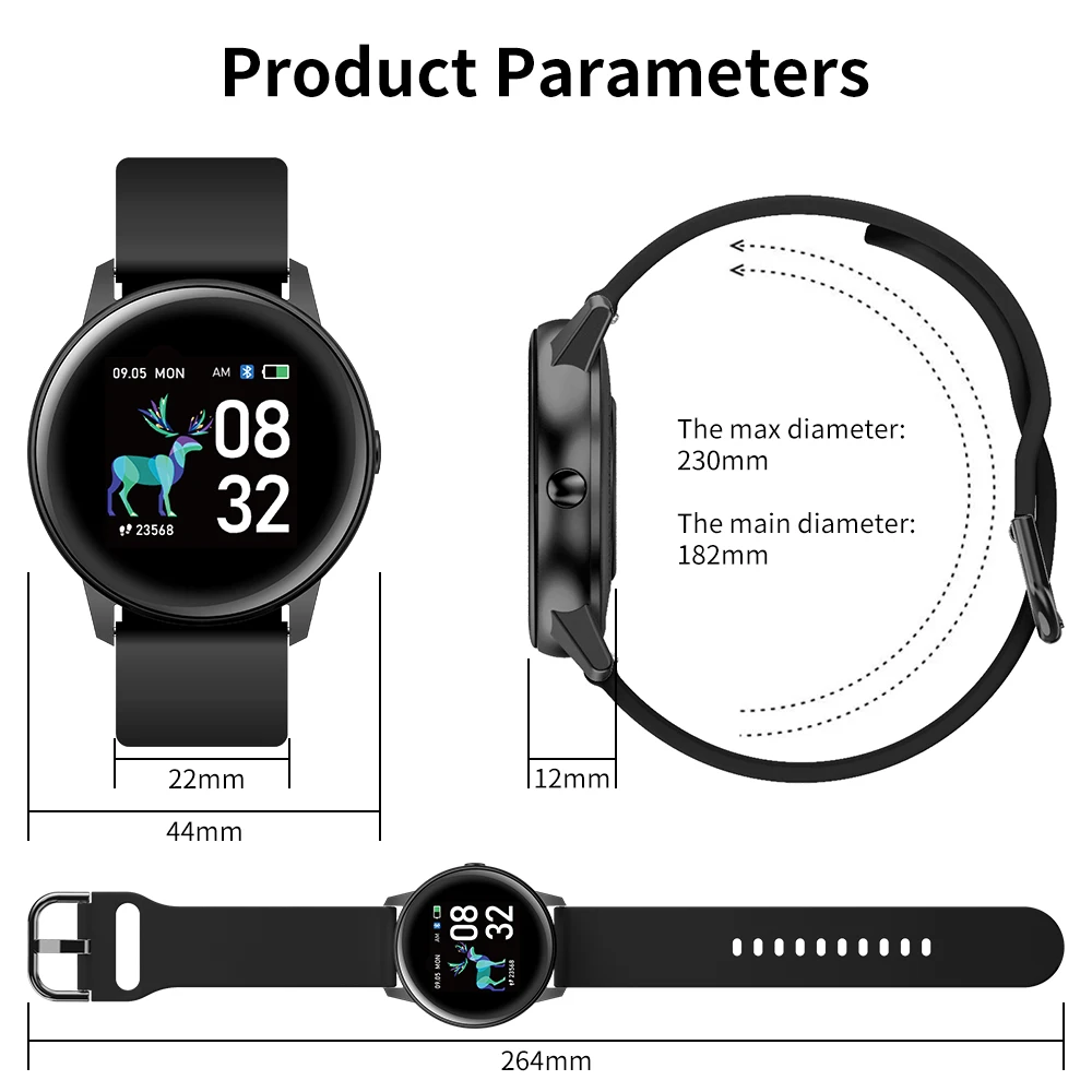 Fashion Luxury Smart Watch Women Men GandlEy R3 Heart Rate Monitor Fitness Tracker Outdoor Sport Smartwatch For Android IOS
Fashion Luxury Smart Watch Women Men GandlEy R3 Heart Rate Monitor Fitness Tracker Outdoor Sport Smartwatch For Android IOS