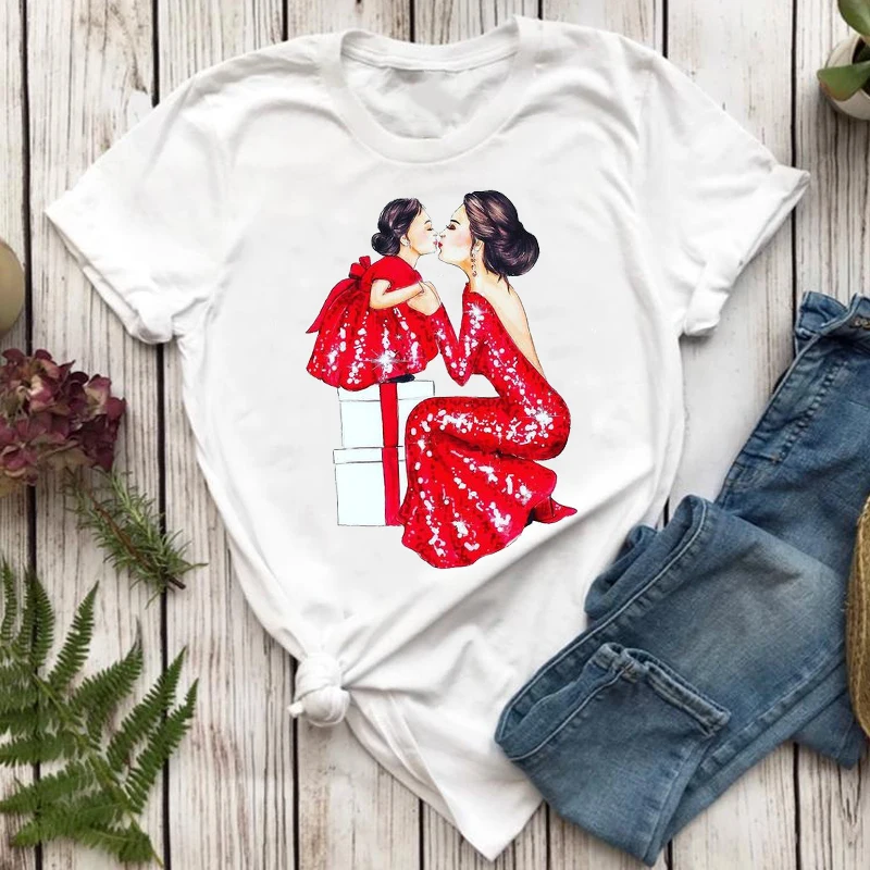 Women T-shirts 90s Fashion Mom Mother Daughter Printing Mama Cartoon Ladies Print Graphic T Top Lady Shirt Female Tee T-Shirt
Women T-shirts 90s Fashion Mom Mother Daughter Printing Mama Cartoon Ladies Print Graphic T Top Lady Shirt Female Tee T-Shirt
