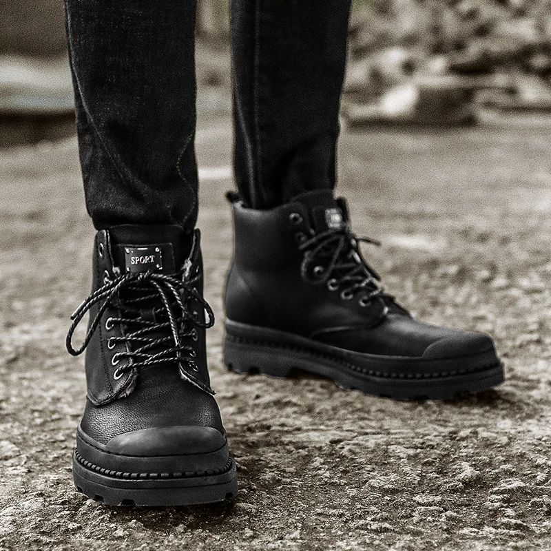Men Casual Flat Shoes Men's Casual Sneakers High Shoes Men Leather Mens Boots Black Hightop Zapatillas Negras Top For
Men Casual Flat Shoes Men's Casual Sneakers High Shoes Men Leather Mens Boots Black Hightop Zapatillas Negras Top For
