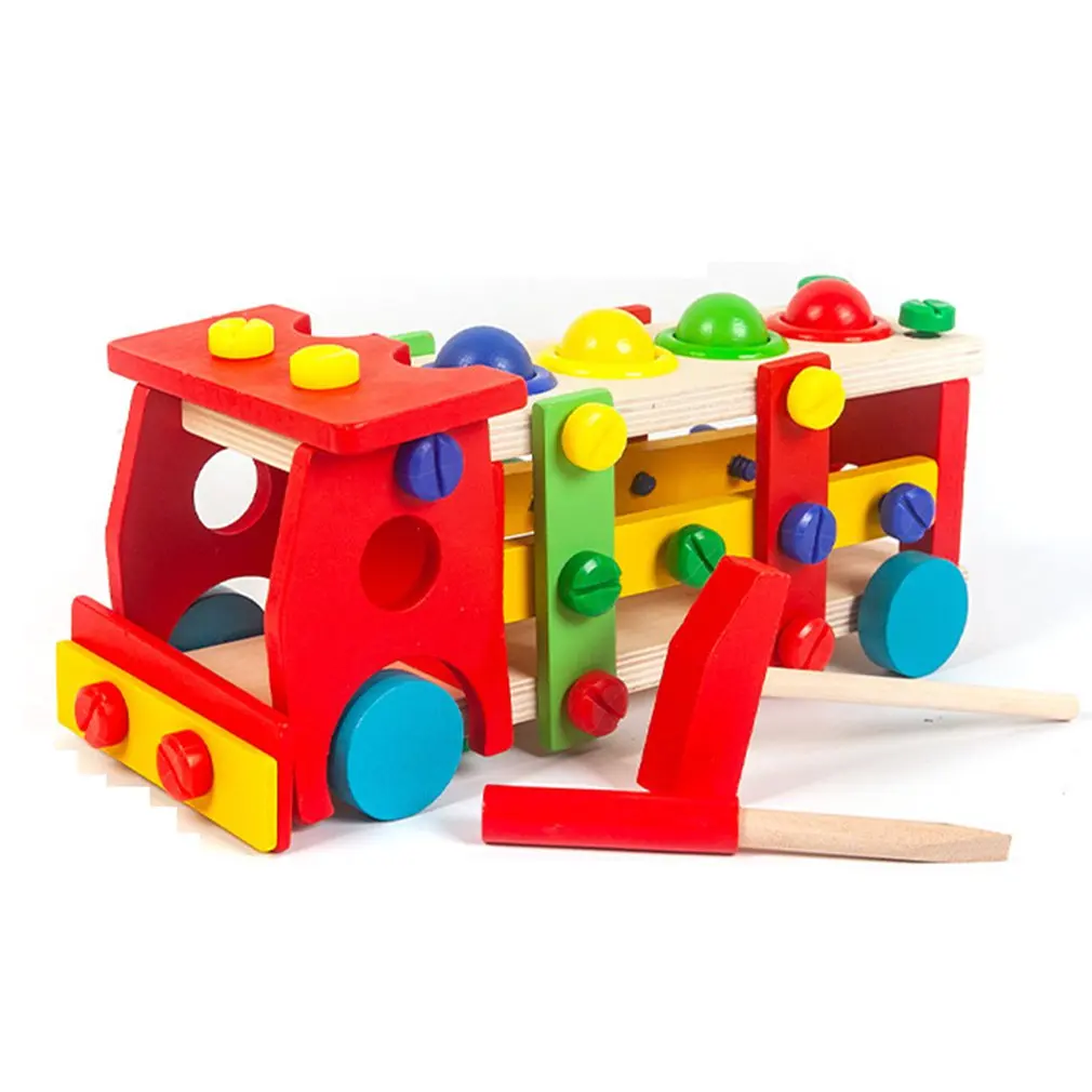 Baby Wooden Toy Tools Kids Tool Car Disassemble Table Games Learning Educational Knock On the Ball Screw Assembly Garden Game 
Baby Wooden Toy Tools Kids Tool Car Disassemble Table Games Learning Educational Knock On the Ball Screw Assembly Garden Game
