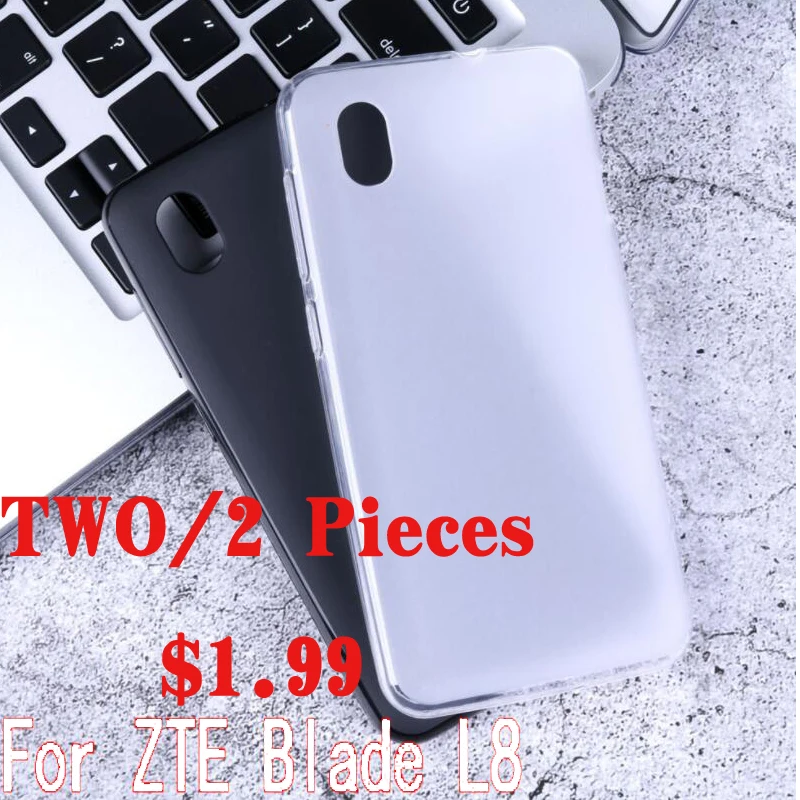 Два чехла для ZTE BLADE A3 2019 мягкий силиконовый чехол из ТПУ L8 buding V10 VITA A7
