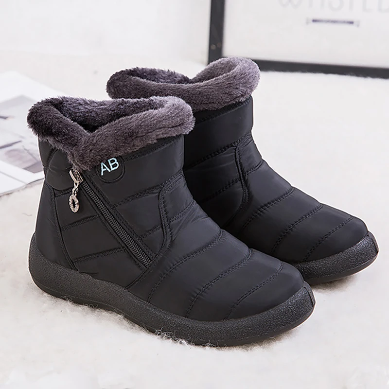 Zipper Winter boots women Waterproof Plush Snow boots for female Non slip Sturdy Sole Mid calf boot ladies Soft Warm shoes woman
Zipper Winter boots women Waterproof Plush Snow boots for female Non slip Sturdy Sole Mid calf boot ladies Soft Warm shoes woman