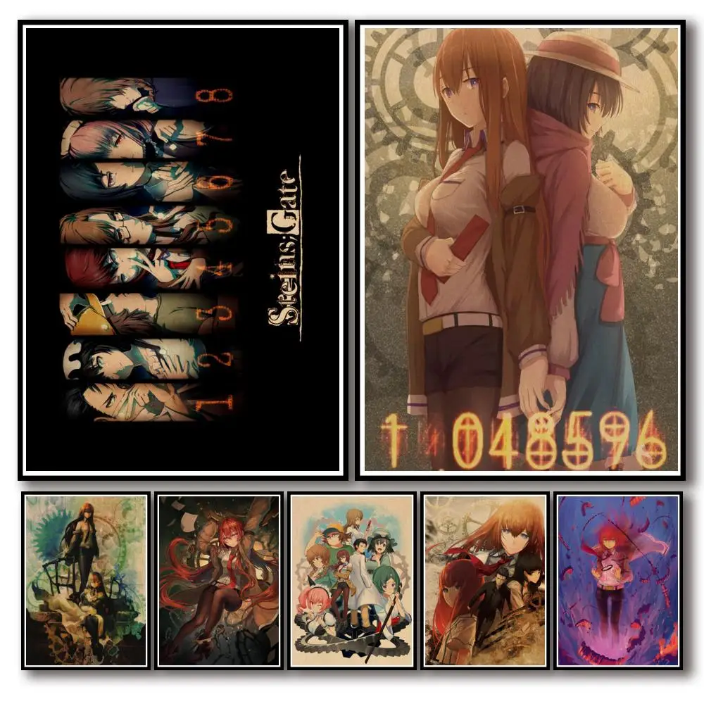31 дизайн аниме Steins Gate плакат из крафт-бумаги домашняя Наклейка Настенная Наклейка для Кофейни Бар 1
31 дизайн аниме Steins Gate плакат из крафт-бумаги домашняя Наклейка Настенная Наклейка для Кофейни Бар 1