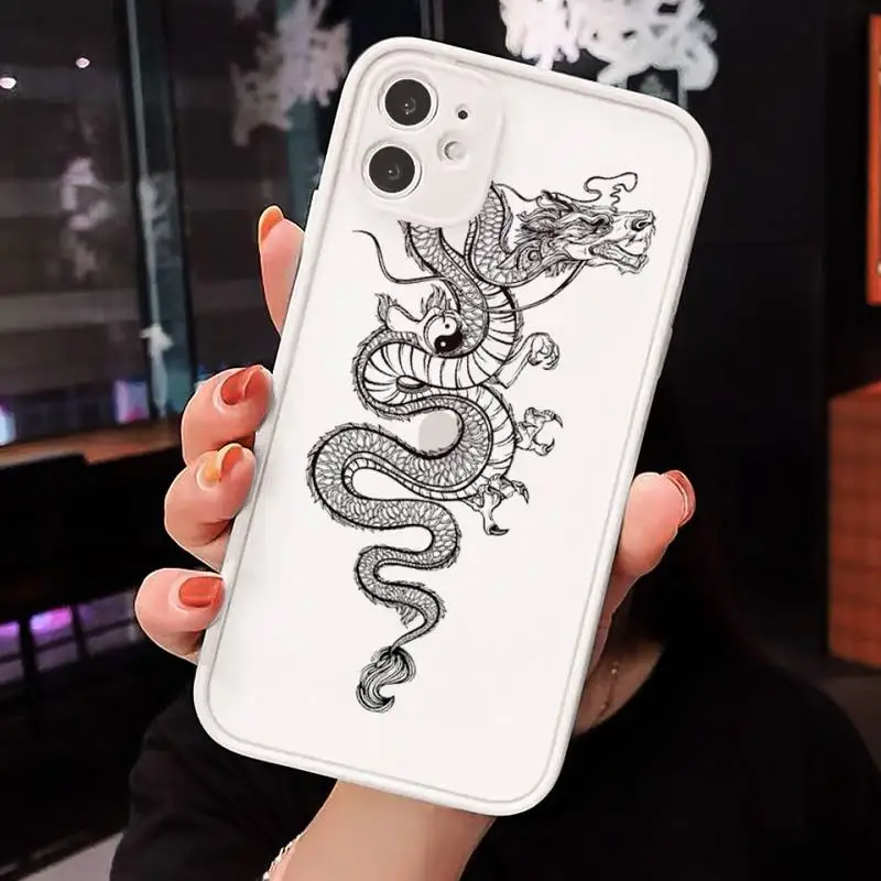 Dragon chinese cool Phone Case Matte transparent For White iPhone 12 Mini 11 Pro XR XS Max 7 8 Plus X Back Cover
Dragon chinese cool Phone Case Matte transparent For White iPhone 12 Mini 11 Pro XR XS Max 7 8 Plus X Back Cover