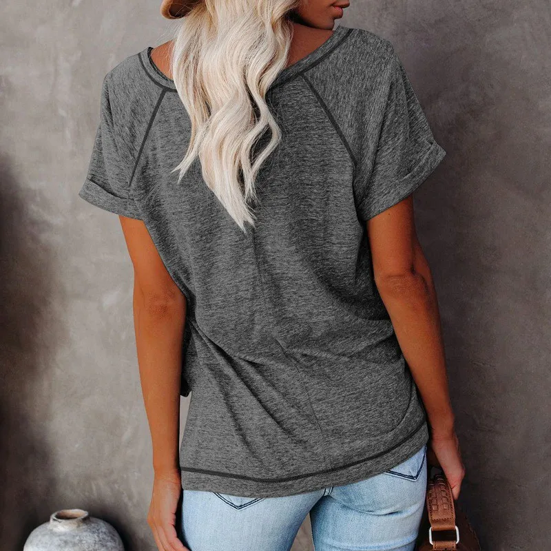 Laamei High Quality Solid T-shirt Women Basic T Shirt Cotton Elastic T-shirts Female Summer Casual Tops Short Sleeve T-shirt
Laamei High Quality Solid T-shirt Women Basic T Shirt Cotton Elastic T-shirts Female Summer Casual Tops Short Sleeve T-shirt