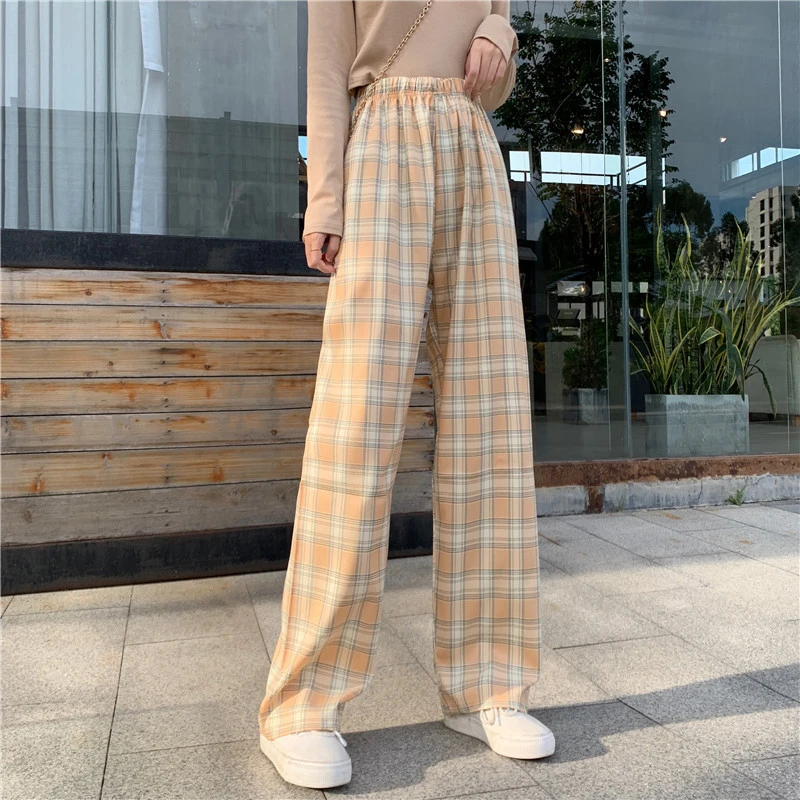 Fashion Long Pants Women Comfortable Trousers Plaid Trousers Wide Leg Pants Plus Size Straight Pants Korean INS Loose Clothes
Fashion Long Pants Women Comfortable Trousers Plaid Trousers Wide Leg Pants Plus Size Straight Pants Korean INS Loose Clothes