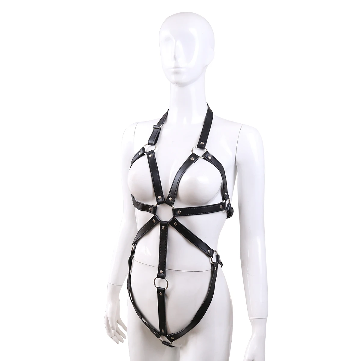 Women Black Adjustable Imitation Leather Punk One Piece Black Harness Body Belts Garters Bondage Belt Suspenders Straps Lingerie
Women Black Adjustable Imitation Leather Punk One Piece Black Harness Body Belts Garters Bondage Belt Suspenders Straps Lingerie