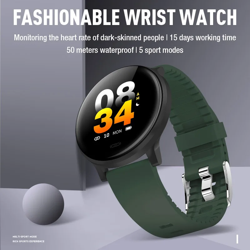Smart Watch Fitness Tracker with Blood Pressure Monitor Blood Oxygen Meter heart rate Waterproof Compatible for Phones
Smart Watch Fitness Tracker with Blood Pressure Monitor Blood Oxygen Meter heart rate Waterproof Compatible for Phones
