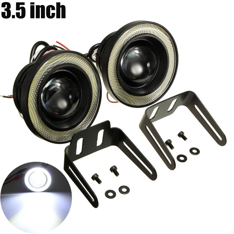 2Pcs 3.5 Inch 12V Car COB 1200LM 30W Light LED Fog Lamp DRL White Angel Eye Driving Signal Bulbs Daytime Running Light Part
2Pcs 3.5 Inch 12V Car COB 1200LM 30W Light LED Fog Lamp DRL White Angel Eye Driving Signal Bulbs Daytime Running Light Part