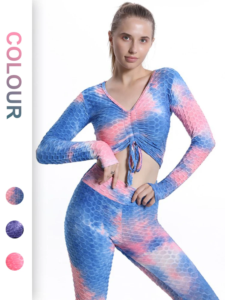 Women Yoga Top Long Sleeve Set Workout Sportswear Gym Clothes Fitness Long Sleeve Crop Top High Waist Leggings Sports Suit
Women Yoga Top Long Sleeve Set Workout Sportswear Gym Clothes Fitness Long Sleeve Crop Top High Waist Leggings Sports Suit