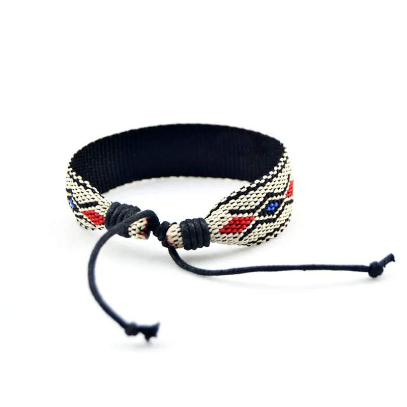 Женский плетеный браслет Boho винтажный этнический очаровательный из