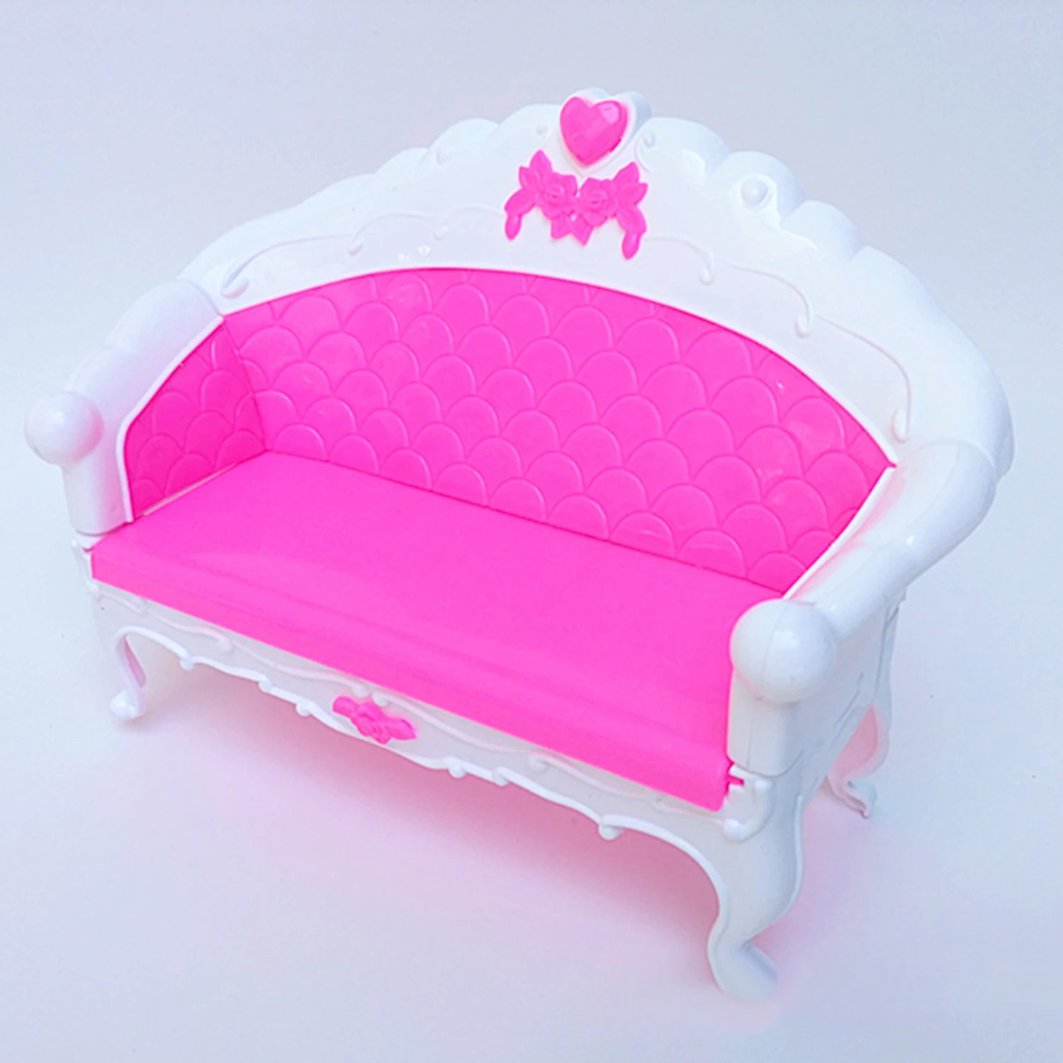 Детский розовый пластиковый мини кукольный домик диванные лампы настольный шкаф
