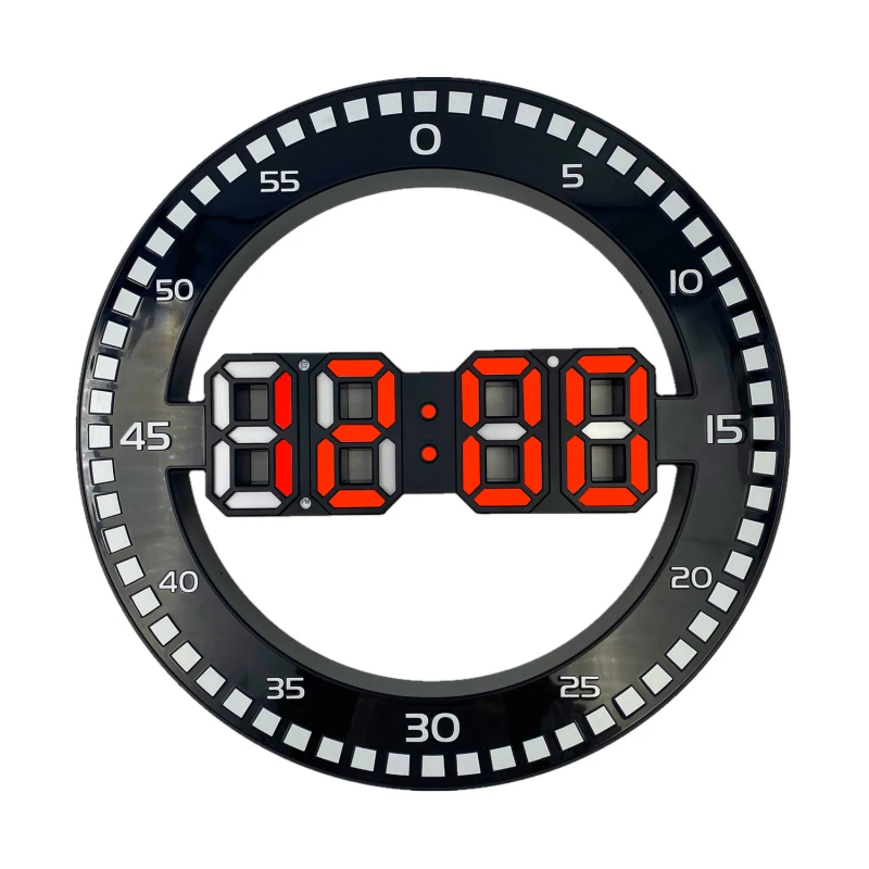 3D LED Digital Wall Clock Electronic Night Glow Round Wall Clocks Automatically Adjust Brightness Desktop Clock Decor Time Clock 
3D LED Digital Wall Clock Electronic Night Glow Round Wall Clocks Automatically Adjust Brightness Desktop Clock Decor Time Clock