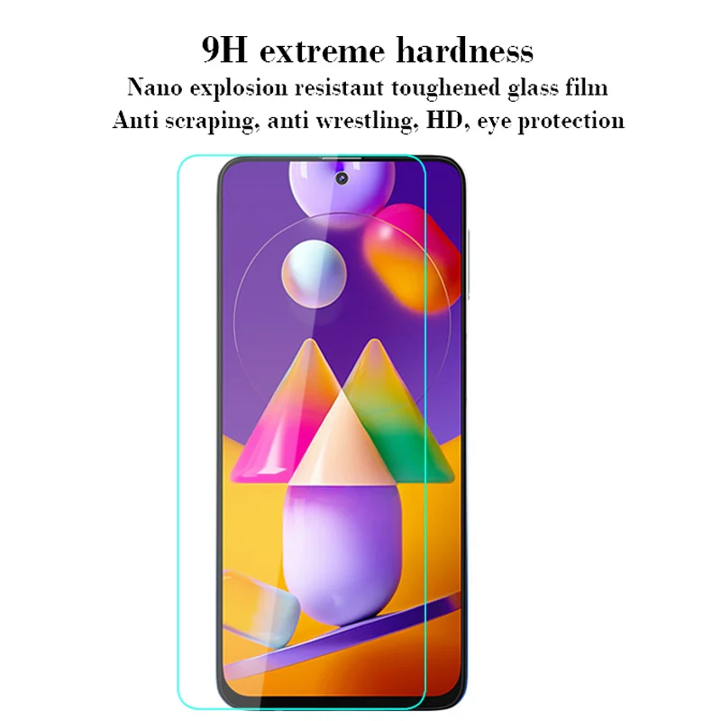 2in1 Tempered Glass for Samsung M31S Camera Lens Protective Sansung Sunsung M31 S Screen Protector Flim | Мобильные телефоны и
