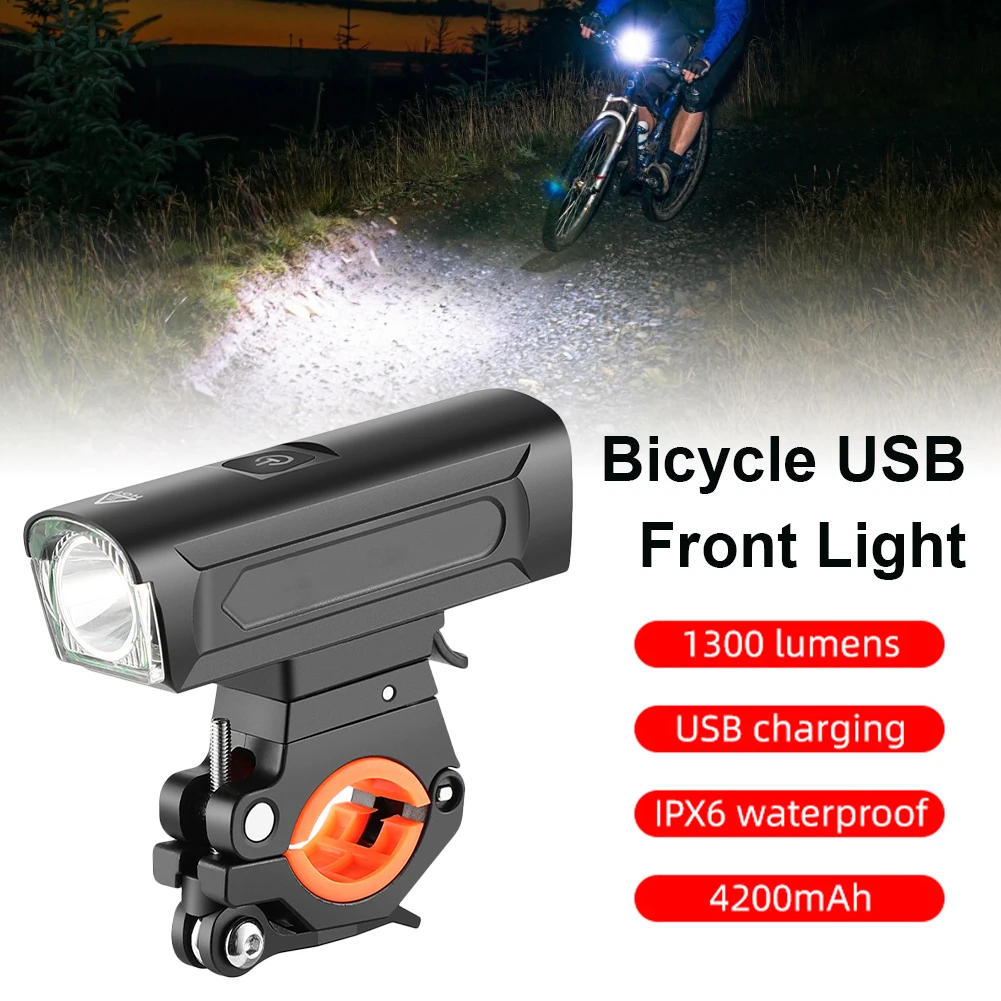 Bike Light Rechargeable IPX6 Waterproof Bicycle Front Light Adjustable Bracket Headlight Front Headlight Lamp Flashlight
Bike Light Rechargeable IPX6 Waterproof Bicycle Front Light Adjustable Bracket Headlight Front Headlight Lamp Flashlight