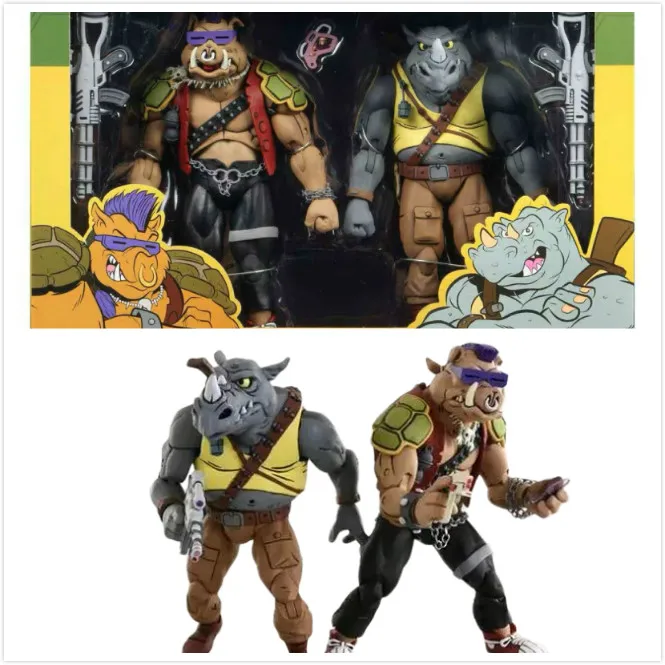 Фигурка черепахи экшн фигурка Neca из аниме Rocksteady Bebop измельчитель Микеланджело