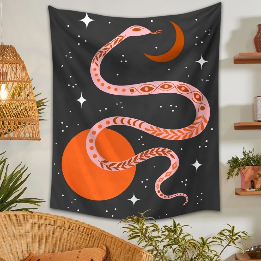 Sun Moon Snake Tapestry Wall Hanging Black Abstract Art Tapestries Living Room Bedroom Dorm Decoration Wall Tapestry
Sun Moon Snake Tapestry Wall Hanging Black Abstract Art Tapestries Living Room Bedroom Dorm Decoration Wall Tapestry