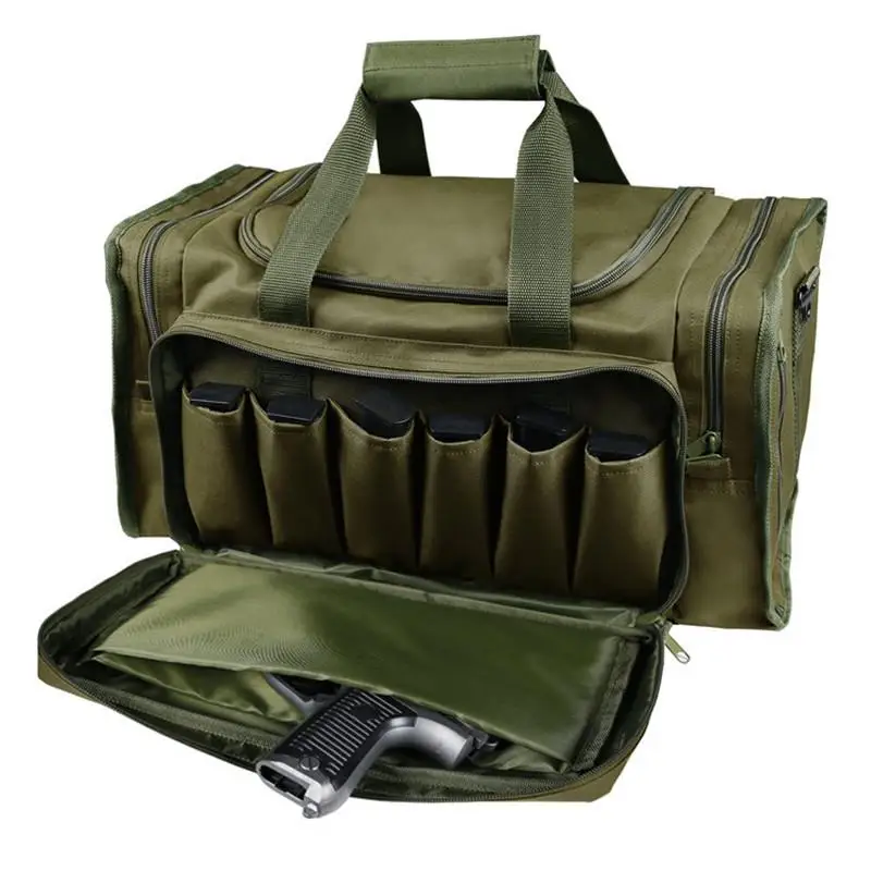 600D Oxford Multi-pockets Outdoor Tactical Shooting Gun Range Shoulder Bag for Camping Hunting
600D Oxford Multi-pockets Outdoor Tactical Shooting Gun Range Shoulder Bag for Camping Hunting