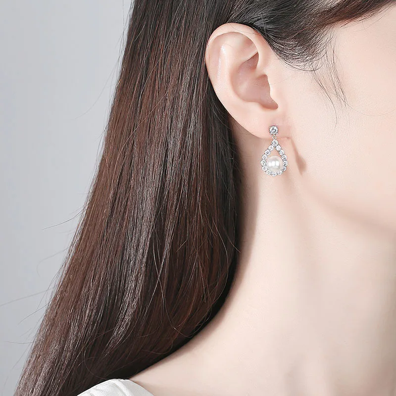 SLBRIDAL CZ Crystal Pearls Fashion Women Girls Earring Pendant Set AAA Grade Cubic Zircon Bridal Wedding Dangle Earring Pendant
SLBRIDAL CZ Crystal Pearls Fashion Women Girls Earring Pendant Set AAA Grade Cubic Zircon Bridal Wedding Dangle Earring Pendant