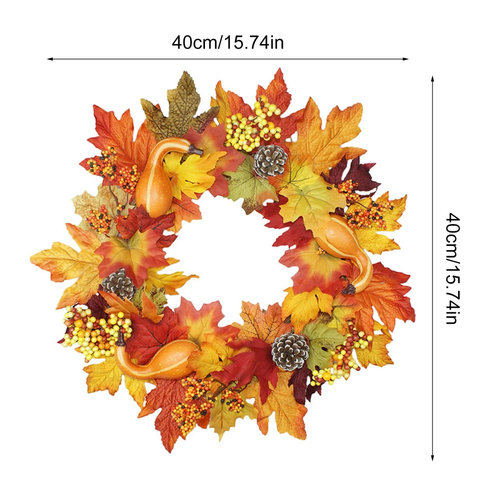 Maple Leaf Wreath Door Decor Hanging Pendant Simulation Garland Christmas Door Ornament Artificial Wreath Flower
Maple Leaf Wreath Door Decor Hanging Pendant Simulation Garland Christmas Door Ornament Artificial Wreath Flower