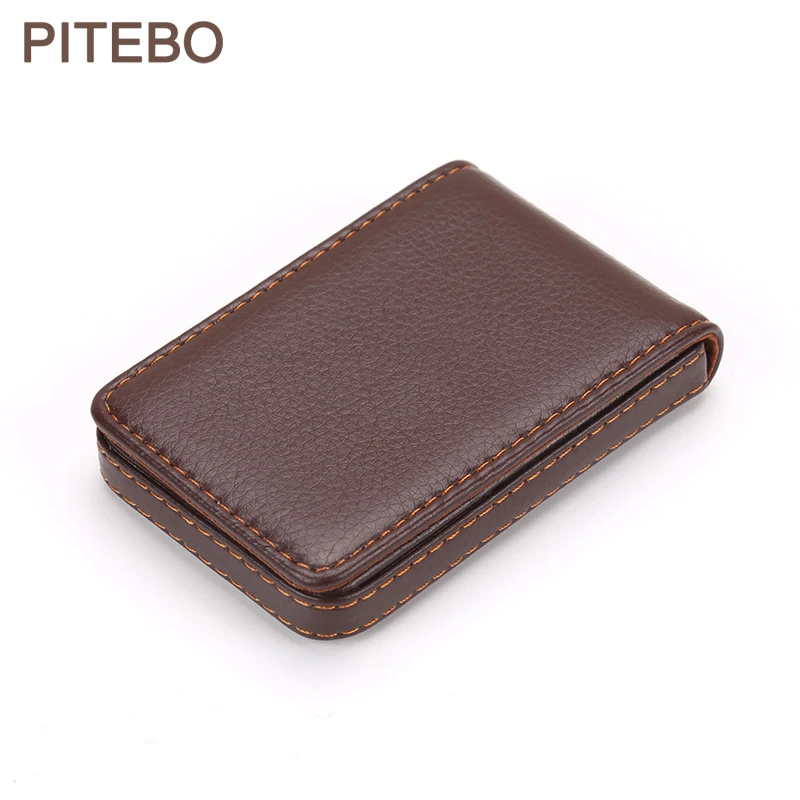 PITEBO Business Men's magnetic tape buckle business card box bank small gift portable soft Leather Lady Card Bag
PITEBO Business Men's magnetic tape buckle business card box bank small gift portable soft Leather Lady Card Bag