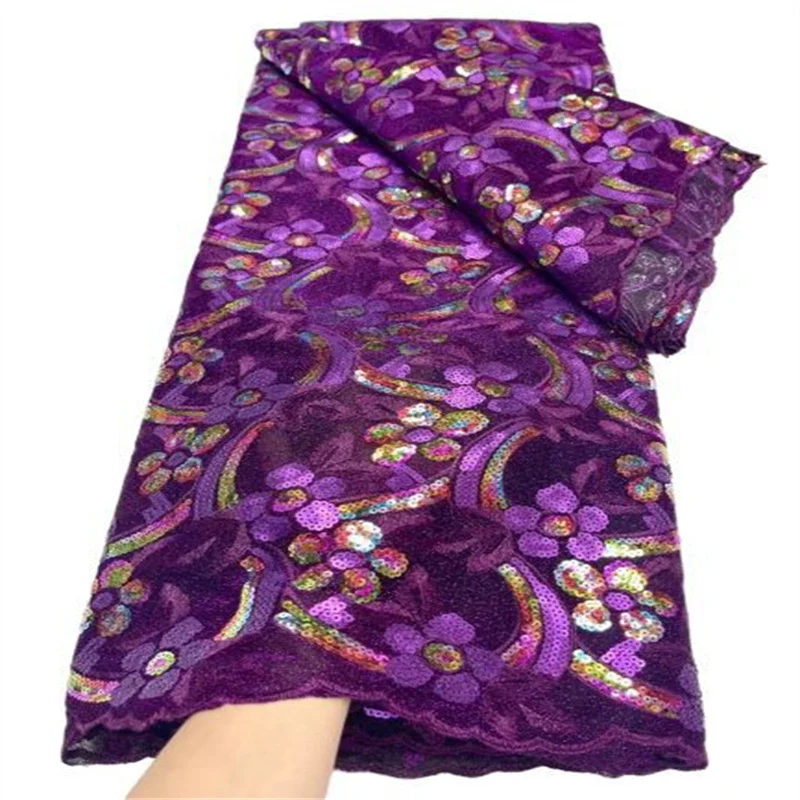 2021 Purple/ Gold African Lace Fabric with Sequins Hot Sale Nigerian Sequin Lace Fabrics Popular French Lace Fabric for Wedding
2021 Purple/ Gold African Lace Fabric with Sequins Hot Sale Nigerian Sequin Lace Fabrics Popular French Lace Fabric for Wedding