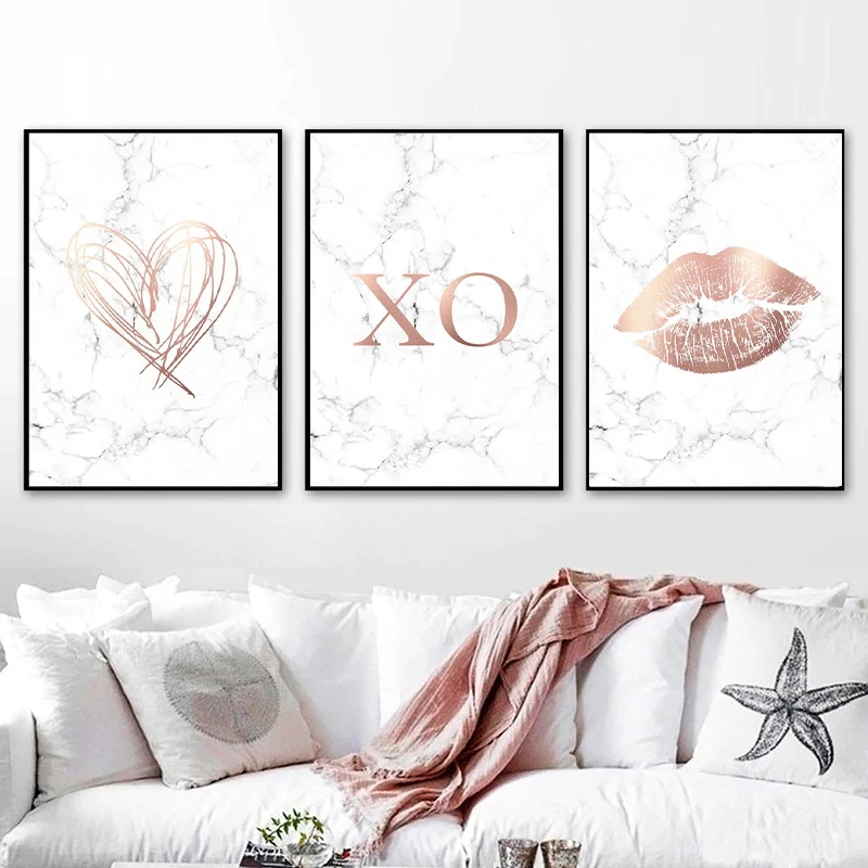 Canvas Painting Nordic Poster And Prints Wall Art Canvas Rose Gold Lips Posters Love Heart Print Kid Bedroom Living Room Frame
Canvas Painting Nordic Poster And Prints Wall Art Canvas Rose Gold Lips Posters Love Heart Print Kid Bedroom Living Room Frame