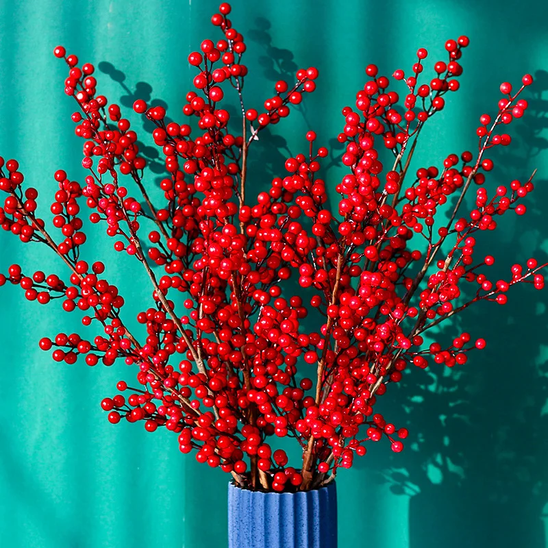 Artificial Plant 10 Fork Fortune Holly Fruit90cmLiving Room Hotel Restaurant Tabletop Vase DecorationHomeDecoration Accessories 
Artificial Plant 10 Fork Fortune Holly Fruit90cmLiving Room Hotel Restaurant Tabletop Vase DecorationHomeDecoration Accessories