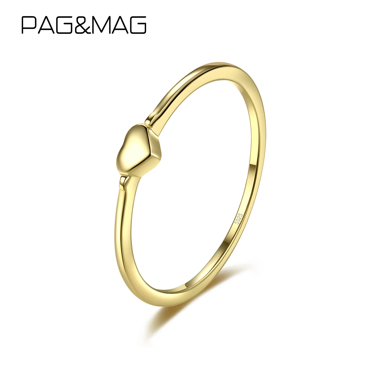 Женское кольцо с сердцем PAG & MAG, простое любовное Сердечко из стерлингового серебра 14 к золотого цвета, ювелирное изделие, подарок на 925 пробы
Женское кольцо с сердцем PAG & MAG, простое любовное Сердечко из стерлингового серебра 14 к золотого цвета, ювелирное изделие, подарок на 925 пробы