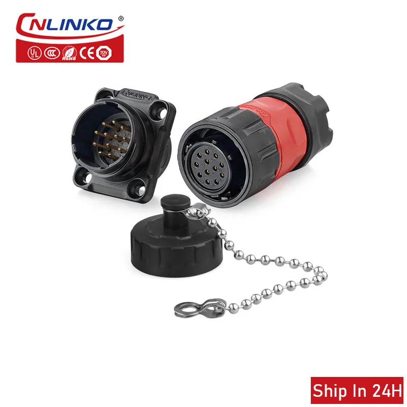 Cnlinko YM20 IP67 Waterproof Cable Connector 12pin 5A Female Plug Male Socket Wire Connection Power Signal Aviation Connector
Cnlinko YM20 IP67 Waterproof Cable Connector 12pin 5A Female Plug Male Socket Wire Connection Power Signal Aviation Connector