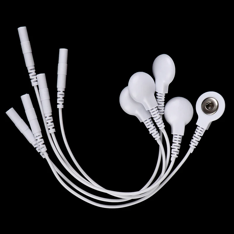 Hot New 5 Pieces Adapter Tieline Short Cables Electrode Wires With Snap 3.5mm Plug Hole 2.0mm For Massager Machine Use
Hot New 5 Pieces Adapter Tieline Short Cables Electrode Wires With Snap 3.5mm Plug Hole 2.0mm For Massager Machine Use