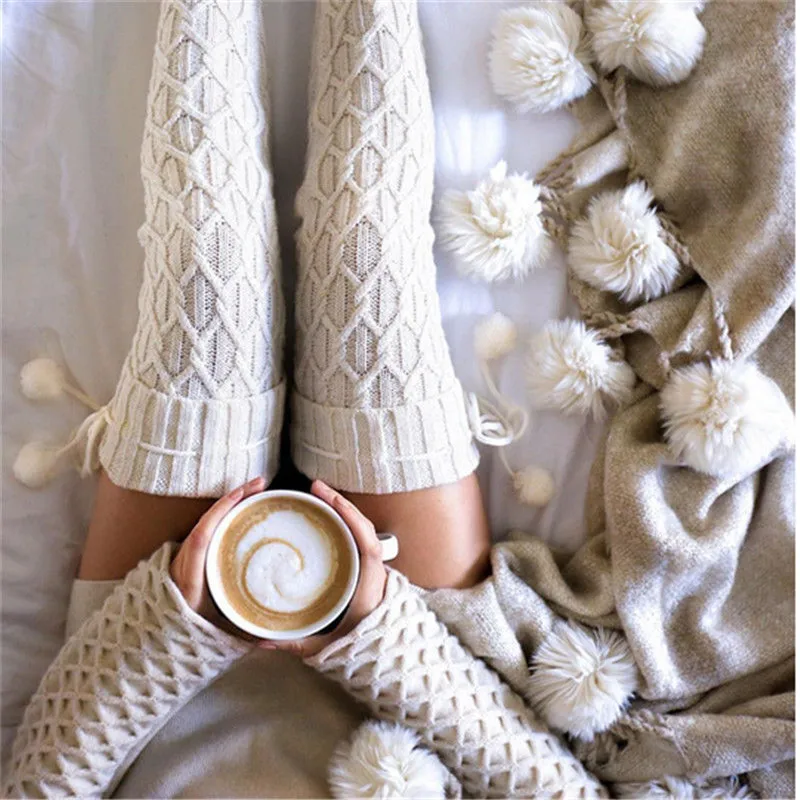 Cable Knit Womens Stockings Cotton Extra Long Boot Over Knee Thigh High Girls Stockings
Cable Knit Womens Stockings Cotton Extra Long Boot Over Knee Thigh High Girls Stockings