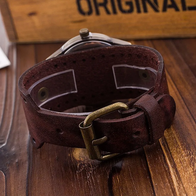 Hot Fashion Men Women Vintage Genuine Leather Antique Watches Casual Luxury Male Female Quartz Watch For CCQ Dropshipping Clock
Hot Fashion Men Women Vintage Genuine Leather Antique Watches Casual Luxury Male Female Quartz Watch For CCQ Dropshipping Clock