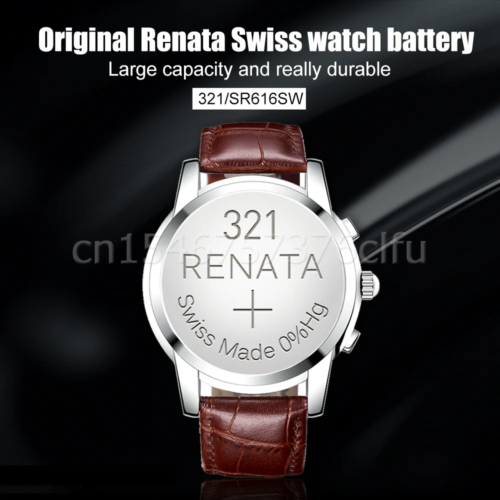 50 шт. Оригинальный Renata 321 SR616SW SR616 V321 GP321 1 55 в серебряный оксид аккумулятор для