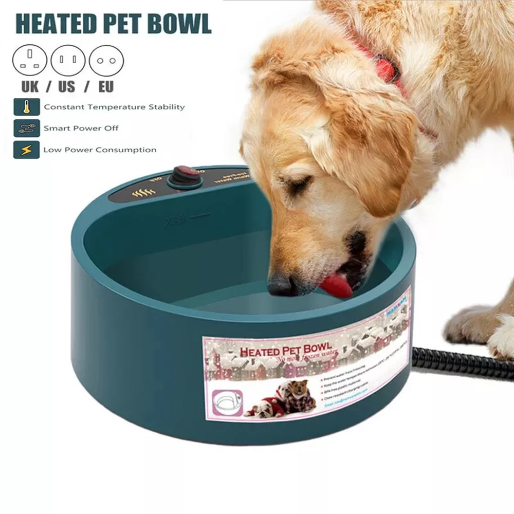 Pet Dog Bowl Food Water Winter Heated Feed Cage Bowl Constant Temperature Heating Thermostat Cats Dogs Electric Dispenser 2.2L
Pet Dog Bowl Food Water Winter Heated Feed Cage Bowl Constant Temperature Heating Thermostat Cats Dogs Electric Dispenser 2.2L