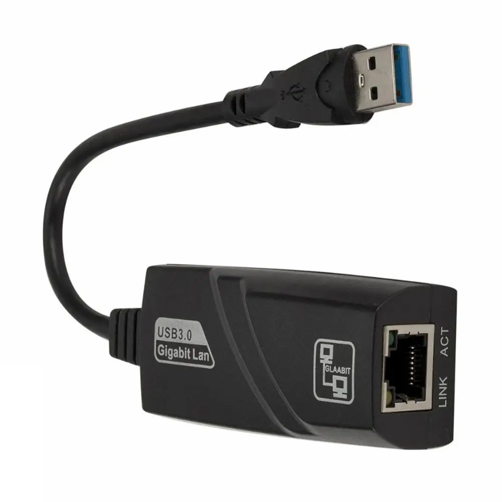 Wired USB 3.0 To Gigabit Ethernet RJ45 LAN (10/100/1000) Mbps Network Adapter Ethernet Network Card For PC
Wired USB 3.0 To Gigabit Ethernet RJ45 LAN (10/100/1000) Mbps Network Adapter Ethernet Network Card For PC