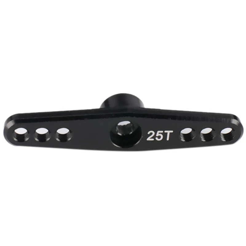 25T Steering Servo Arm Horn Metal Full Throttle Parts Double Steering Arm for Futaba Black
25T Steering Servo Arm Horn Metal Full Throttle Parts Double Steering Arm for Futaba Black