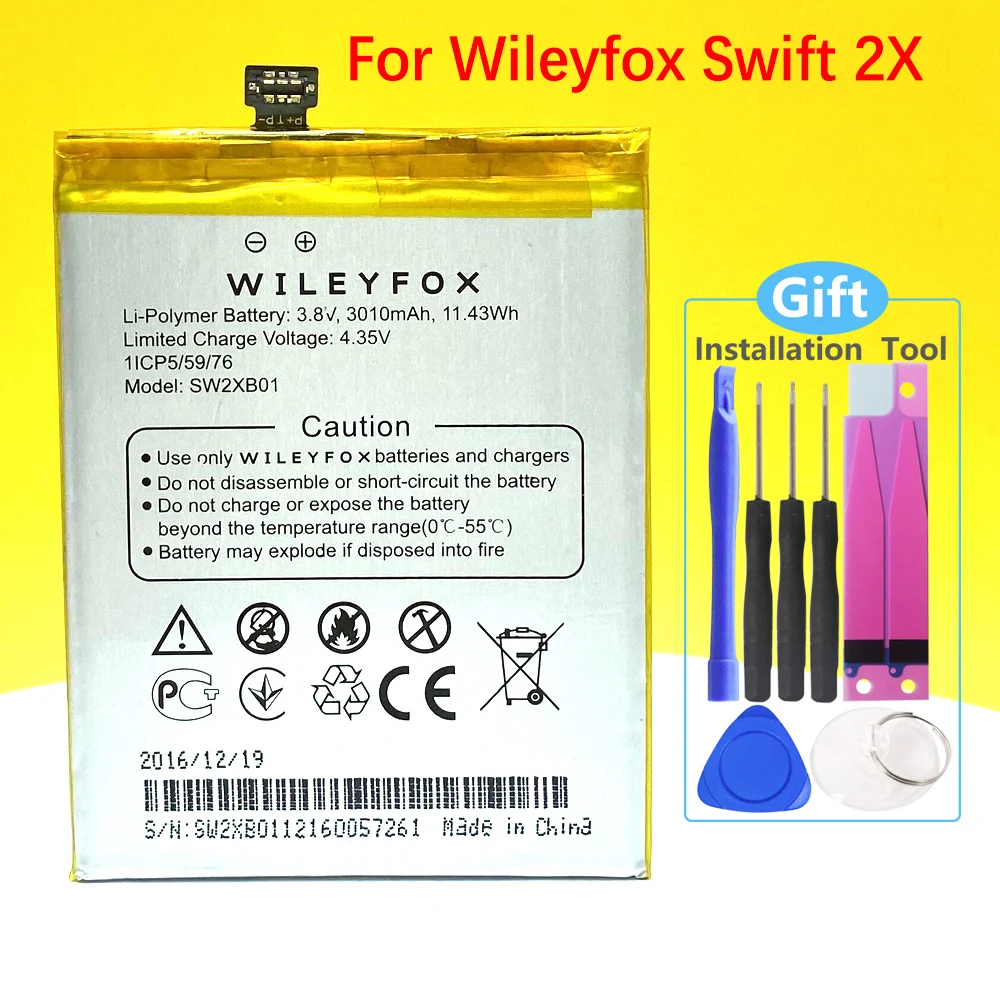 Новый оригинальный аккумулятор 2700 мАч/3010 мАч для телефона Wileyfox Swift 2X + номер отслеживания
Новый оригинальный аккумулятор 2700 мАч/3010 мАч для телефона Wileyfox Swift 2X + номер отслеживания