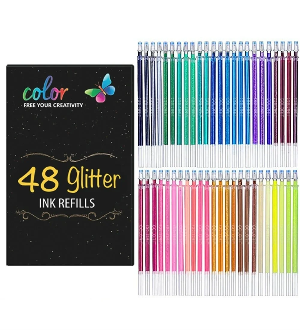 Great Pens To Sketch Refills ALL NEW Glitter Neon Color Ink Refills Easy Pen Replace Cartridges for Glitter Gel Pen Set Drawing
Great Pens To Sketch Refills ALL NEW Glitter Neon Color Ink Refills Easy Pen Replace Cartridges for Glitter Gel Pen Set Drawing