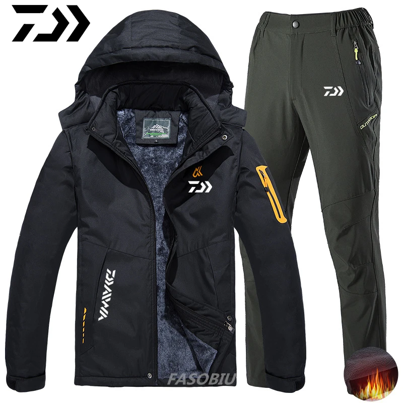 Daiwa Men's New Fishing Clothing Keep Warm Autumn Winter Fishing Suits Plus Velvet Thickening Fishing Clothing Waterproof Jacket
Daiwa Men's New Fishing Clothing Keep Warm Autumn Winter Fishing Suits Plus Velvet Thickening Fishing Clothing Waterproof Jacket
