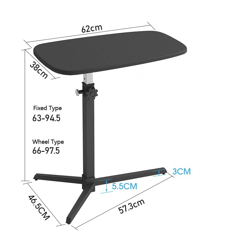 

Modern Foldable Desk Movable Sofa Side Table Adjustable Laptop Desk Bedside Table Can Be Lifted Standing Desk Office Furniture