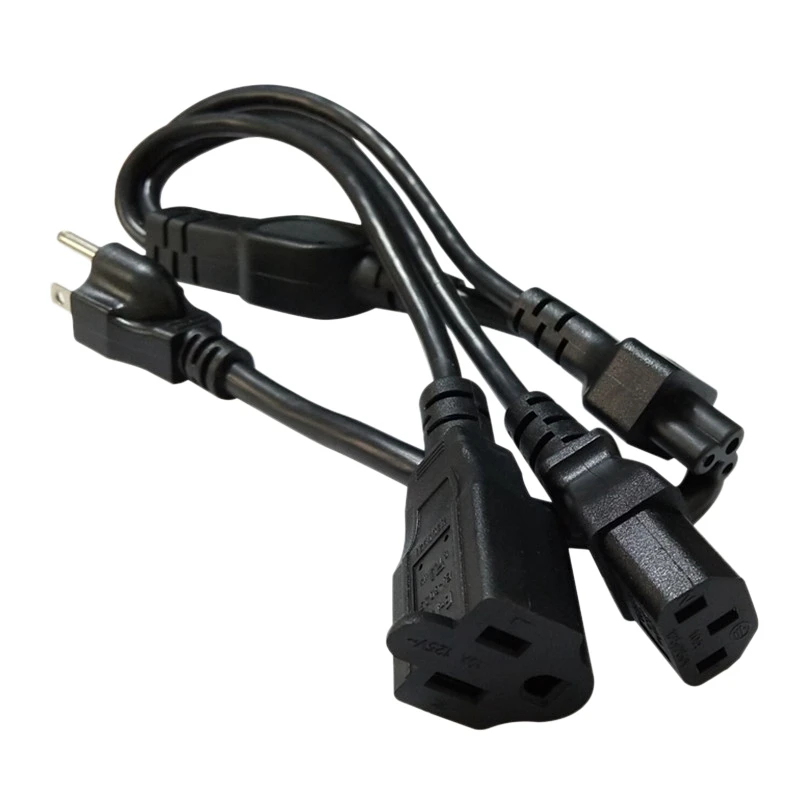 16AWG; Американские размеры 5-15P на C13 + C5 + 5-15R Япония пробка Nema 5-15P 3 Pin к нам 5-15R + IEC320 C5 + C13 провода Мощность кабель-удлинитель (штепсельная Вилка ст...
16AWG; Американские размеры 5-15P на C13 + C5 + 5-15R Япония пробка Nema 5-15P 3 Pin к нам 5-15R + IEC320 C5 + C13 провода Мощность кабель-удлинитель (штепсельная Вилка ст...