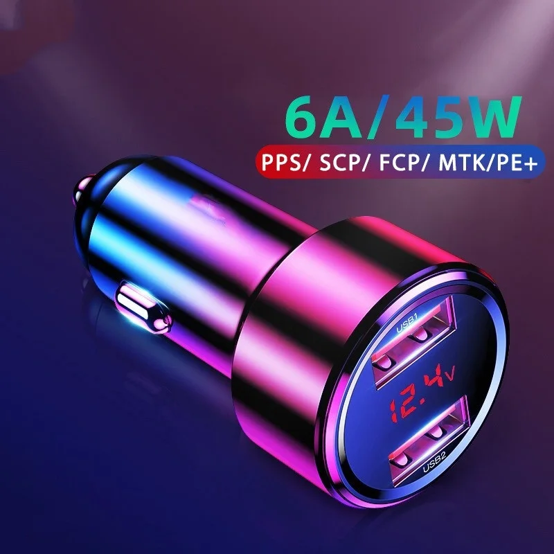 Зарядное устройство Baseus автомобильное с двумя USB-портами, 45 Вт, 6 А
Зарядное устройство Baseus автомобильное с двумя USB-портами, 45 Вт, 6 А