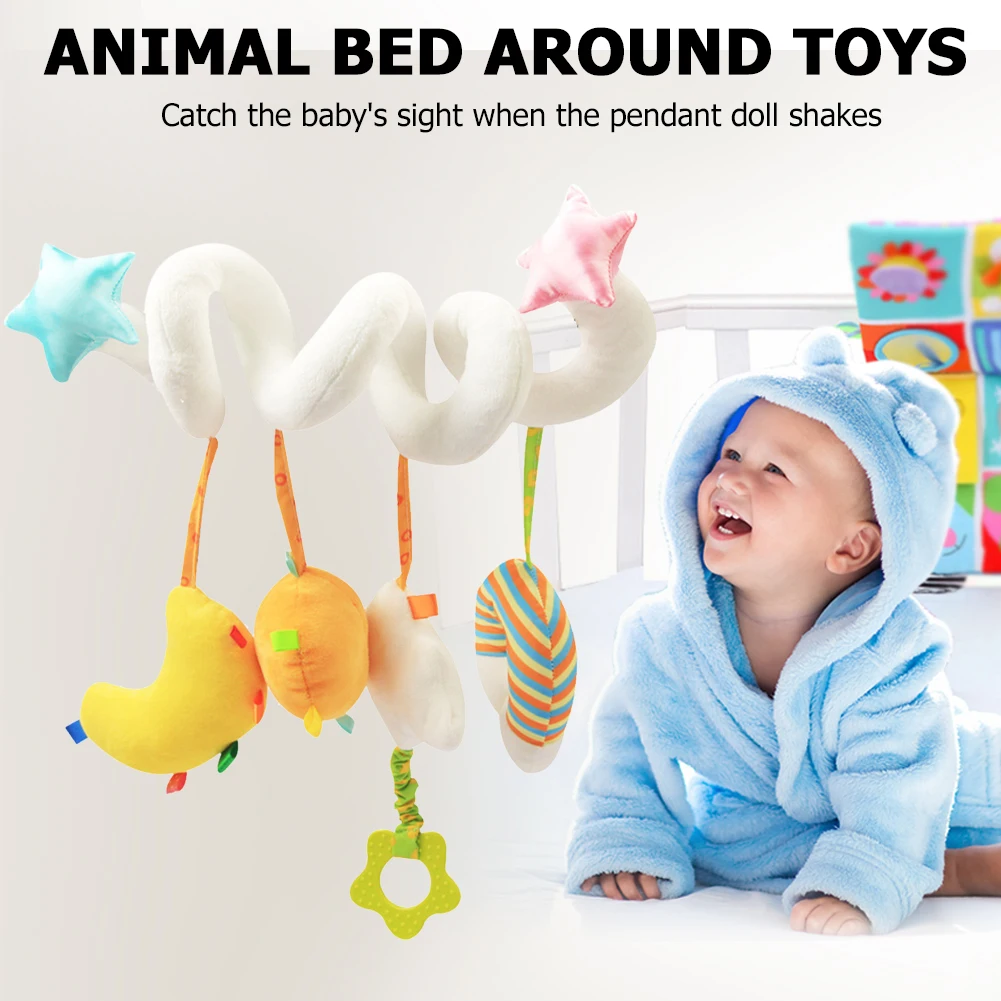 Cute Newborn Hanging Pendant Spiral Bed Around Activity Stroller Cute Plush Crib Mobile Bed Baby Bells Infant Gift 
Cute Newborn Hanging Pendant Spiral Bed Around Activity Stroller Cute Plush Crib Mobile Bed Baby Bells Infant Gift
